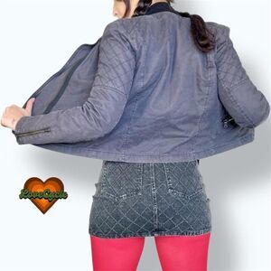 Women's GAP Neo Vintage Quilted Moto Jacket – Size 8 (2014 Release)